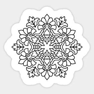 Inspirational MANDALA T-SHIRT MANDALA 001 Sticker